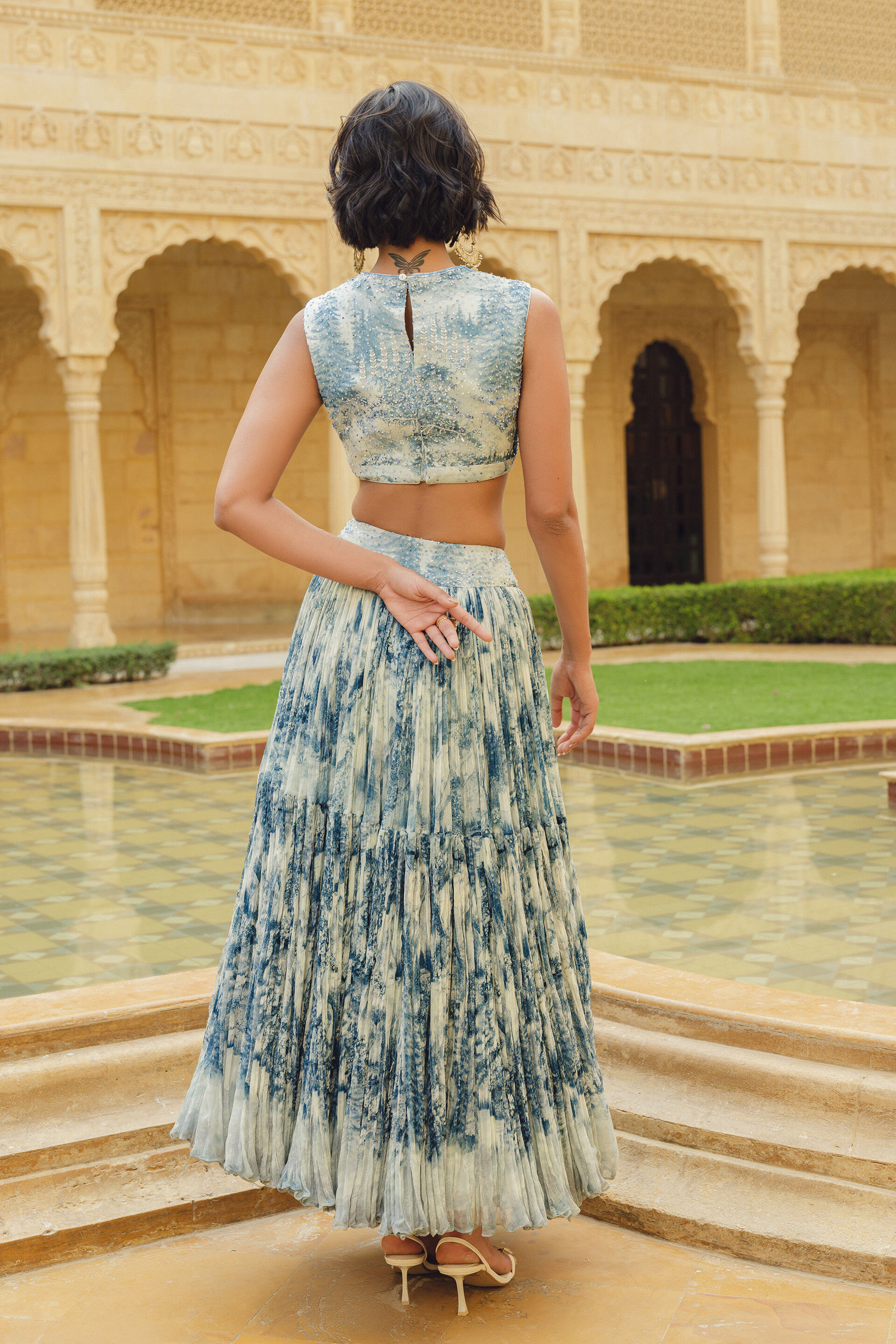 Morava Skirt Set - Powder Blue, Powder Blue, image 2